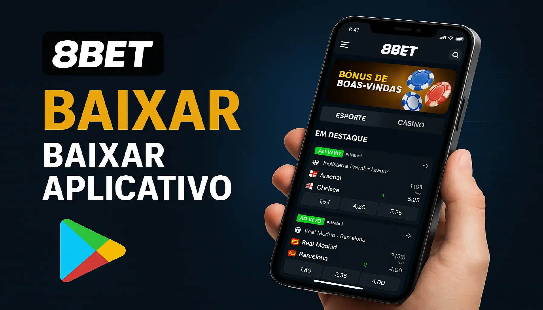 Baixar o 8BET Cassino App